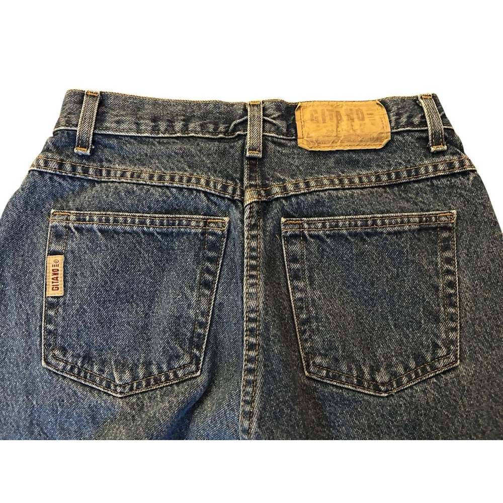 Vintage 1990s Gitano Blue Jeans High Waist 10 Tall Denim Baggy Grunge Streetwear